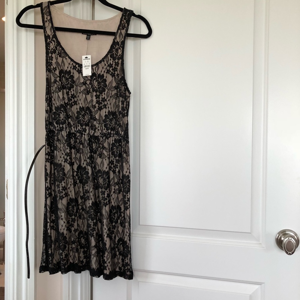 Black lace dress